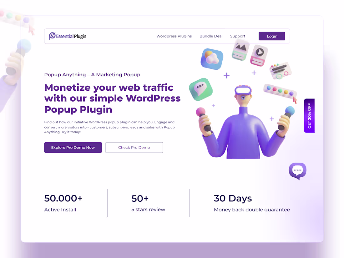Cover image for I'll be creat attractive Landing page