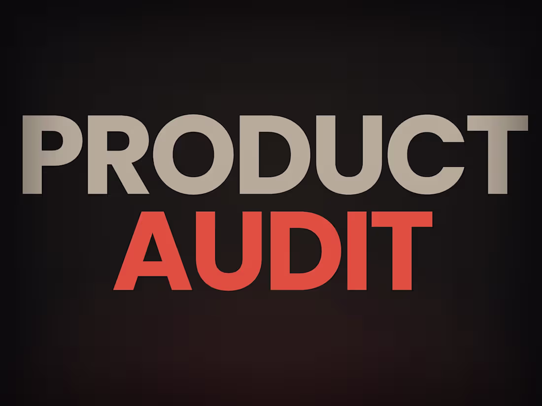 Cover image for Product Audit: prioritised fixes in 5 days