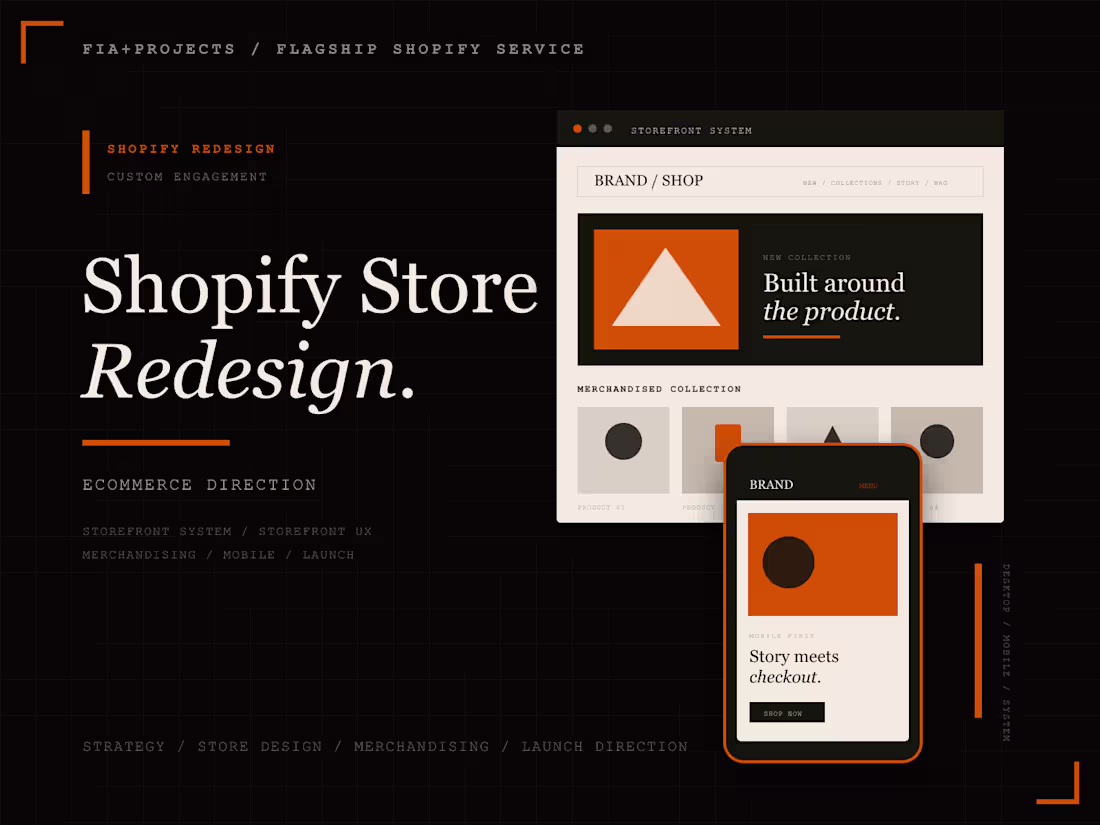 Cover image for Shopify Store Redesign + Ecommerce Direction