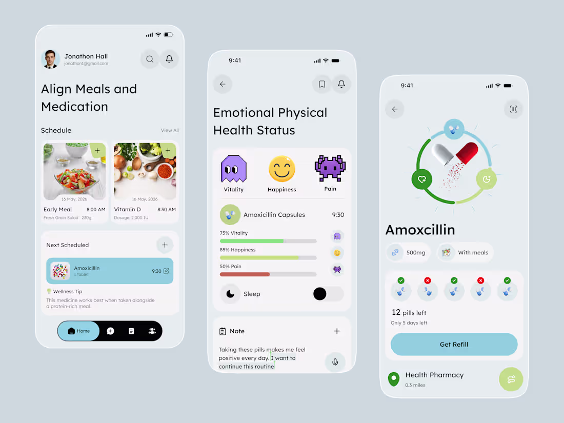 Cover image for Batter View https://dribbble.com/shots/27012263-Medication-W...