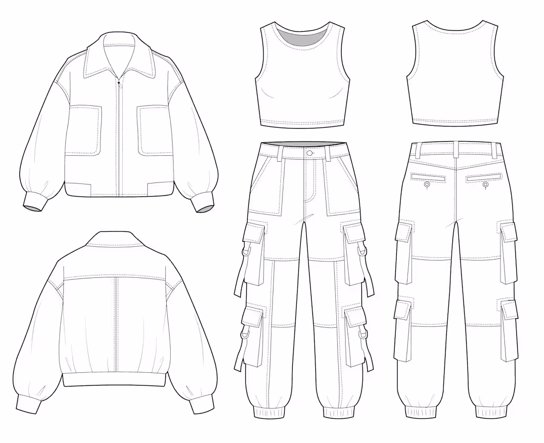 Cover image for Technical Flat Sketches