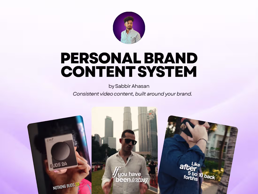 Cover image for PERSONAL BRAND CONTENT SYSTEM
