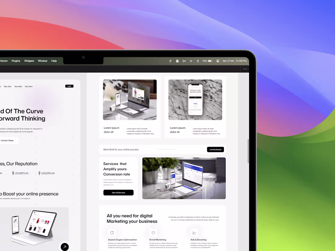 Cover image for Modern, Sleek, Elegant Web UI/UX design 