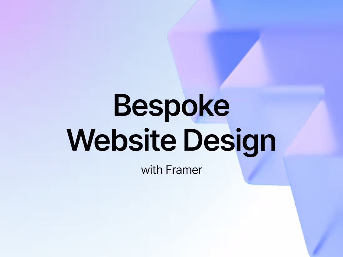Cover image for Website Design with Framer