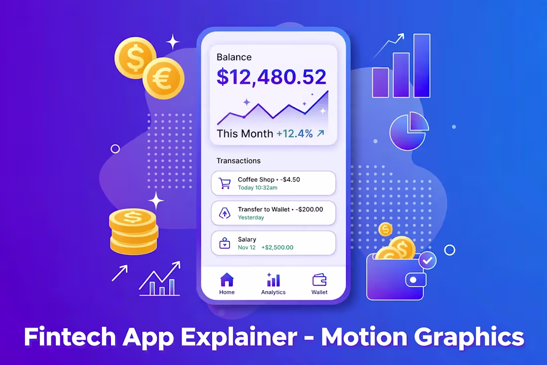Cover image for Fintech App Explainer - Motion