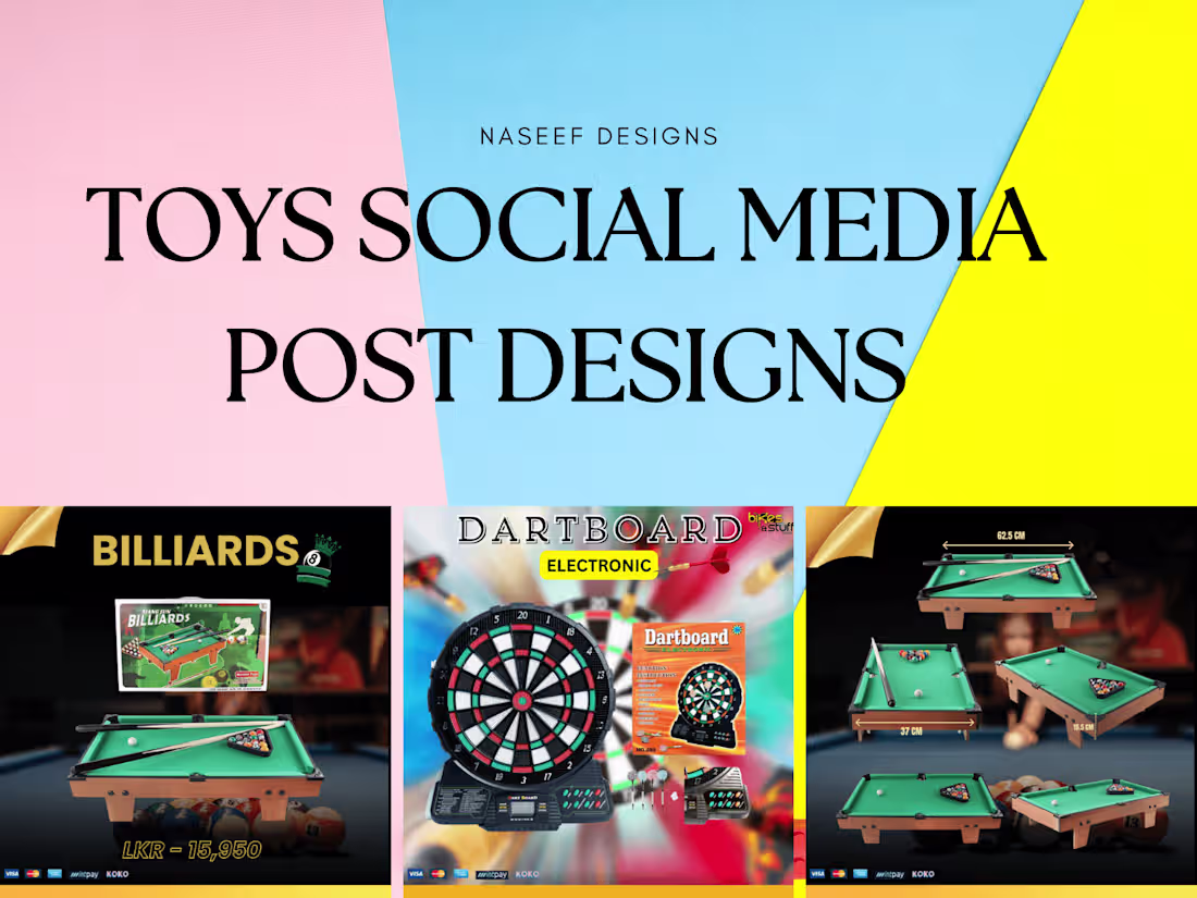 Cover image for Toys Social Media Post Designs
