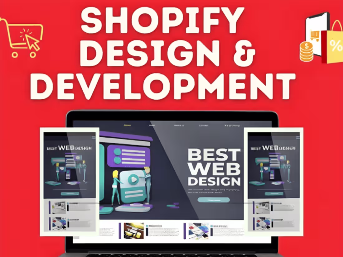 Cover image for I will design shopify dropshipping store , ecommerce website
