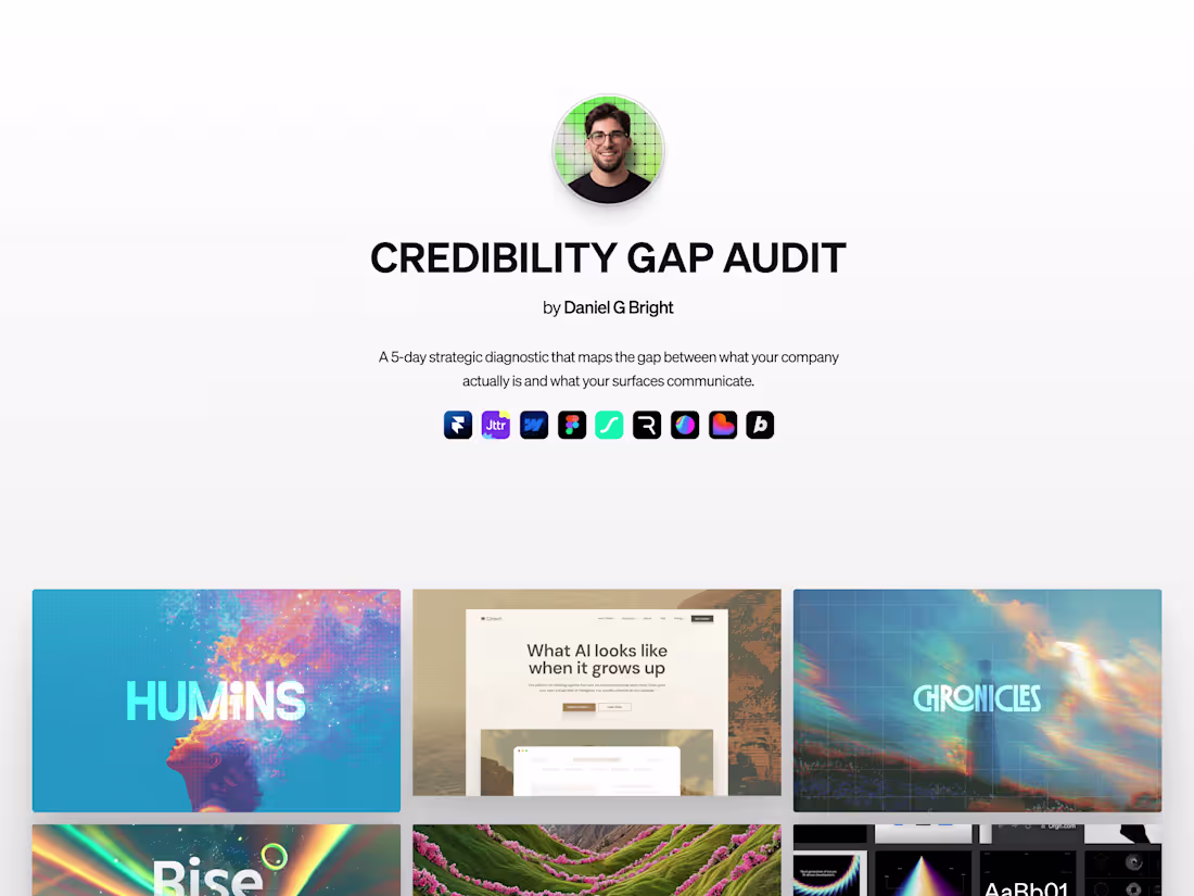 Cover image for Credibility Gap Audit — 5-Day Brand Diagnostic