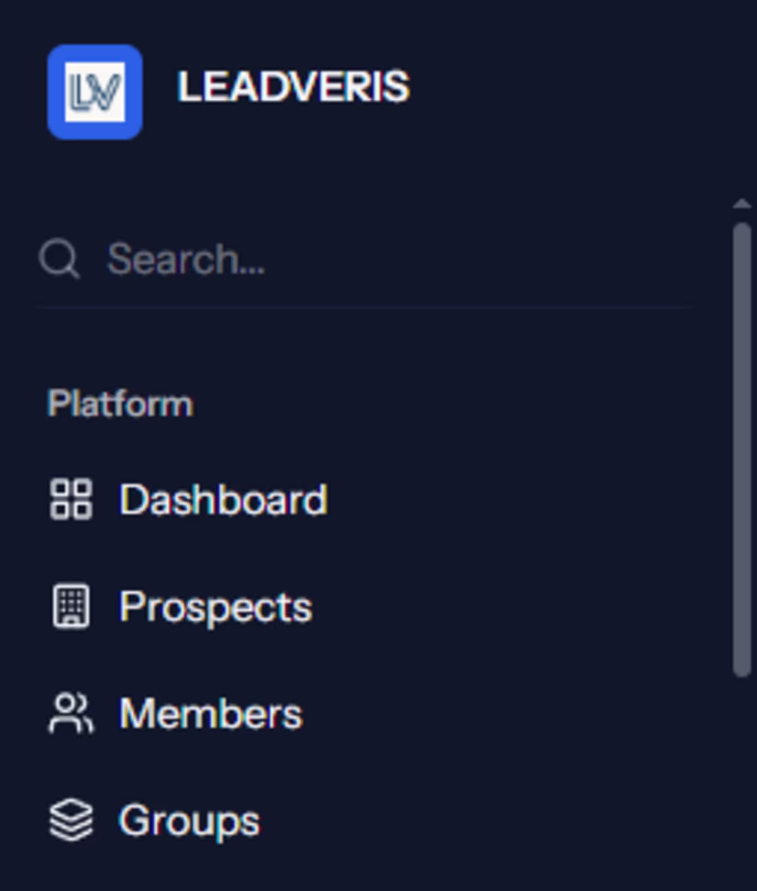 Cover image for The search menu will be