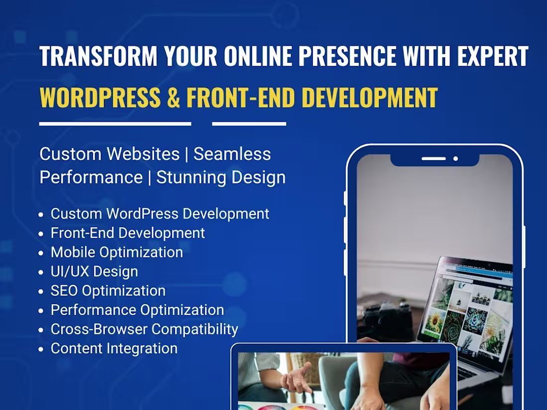 Cover image for Skilled WordPress & Front-End Developer