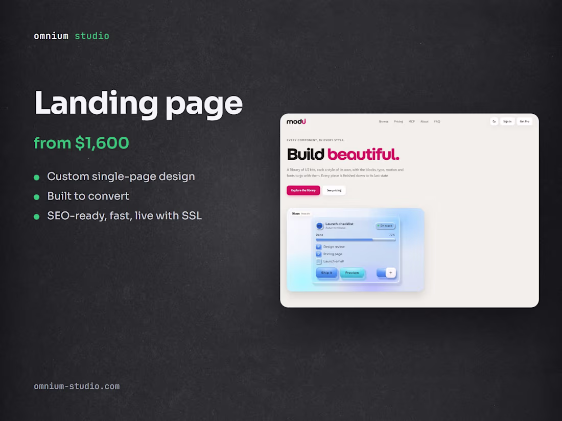 Cover image for Landing page