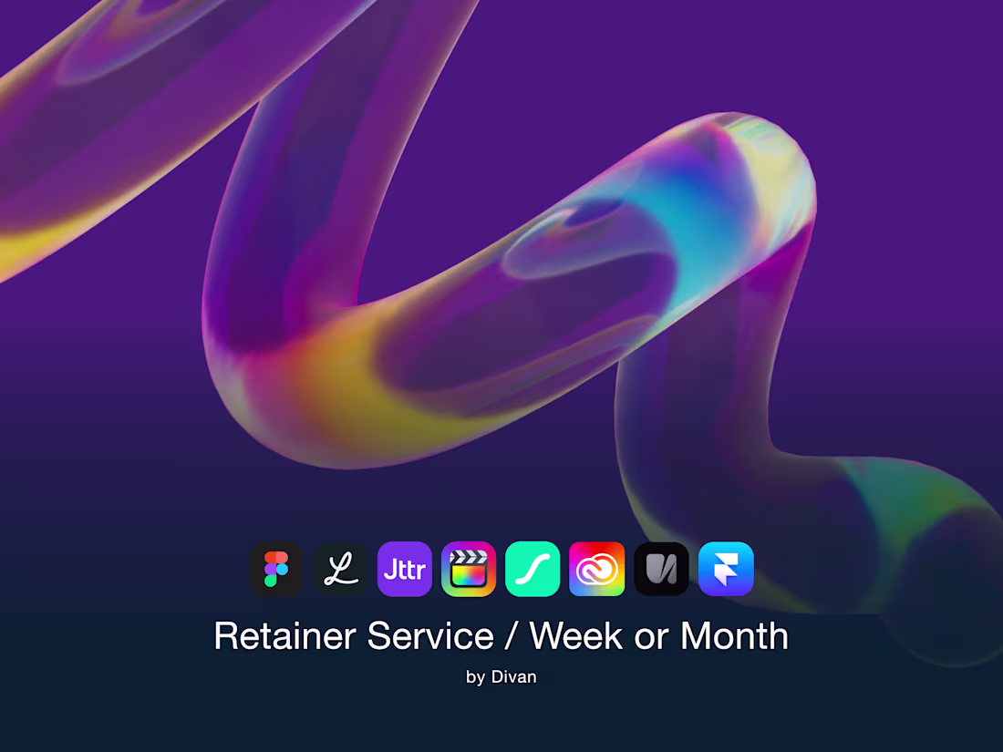 Cover image for Product Design, UI/UX & Motion Retainer | Weekly / Monthly
