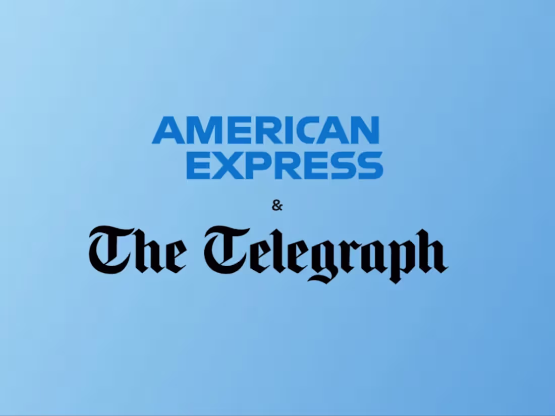 Cover image for Telegraph Amex Partnership Pitch Deck Video