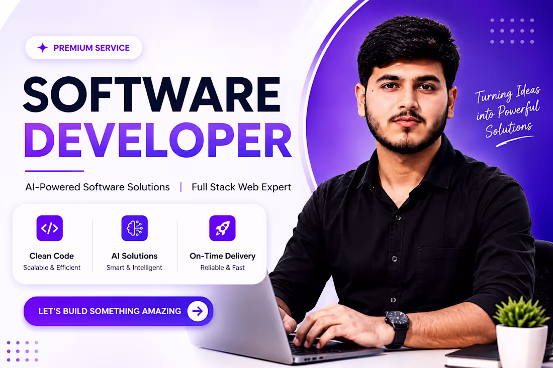 Cover image for Full-Stack Web App Development | SaaS & Custom Software