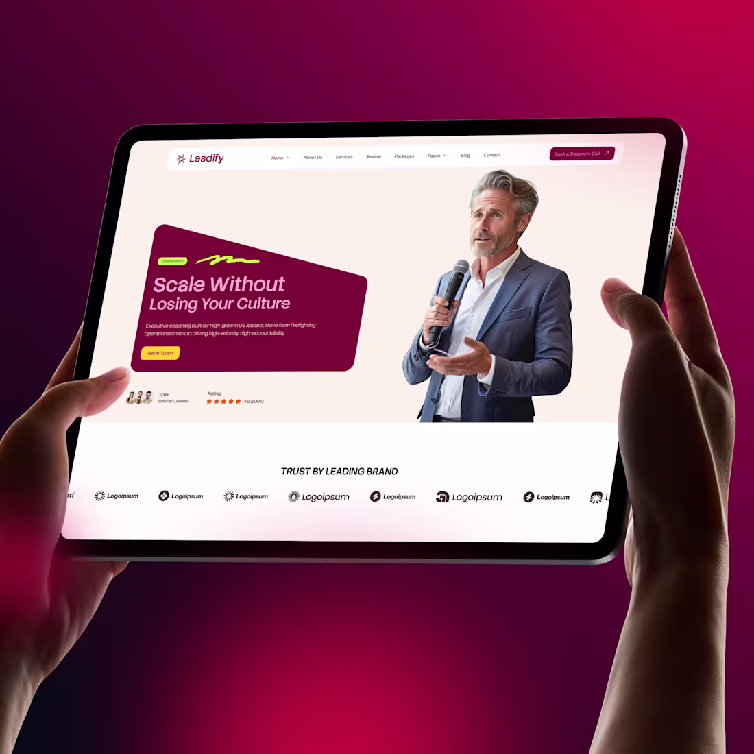 Cover image for Leadifypro - Leadership Coaching Framer and Wix Studio Template