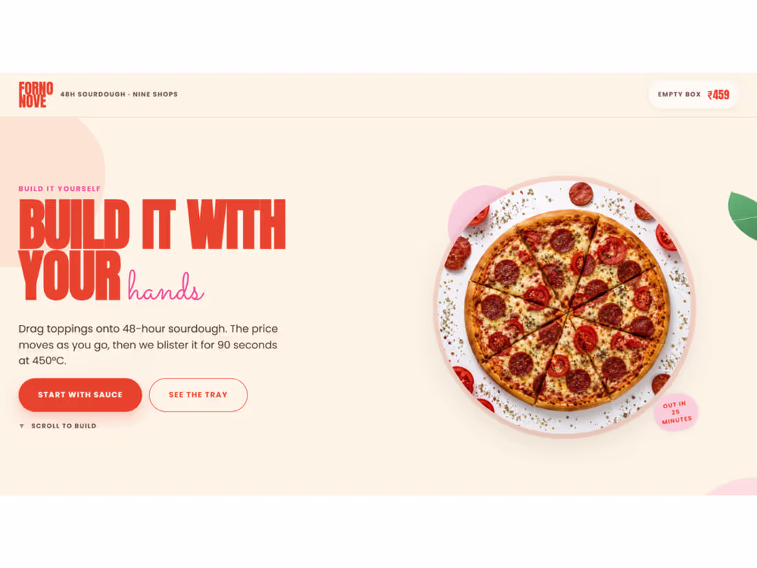 Cover image for An ordering page built around