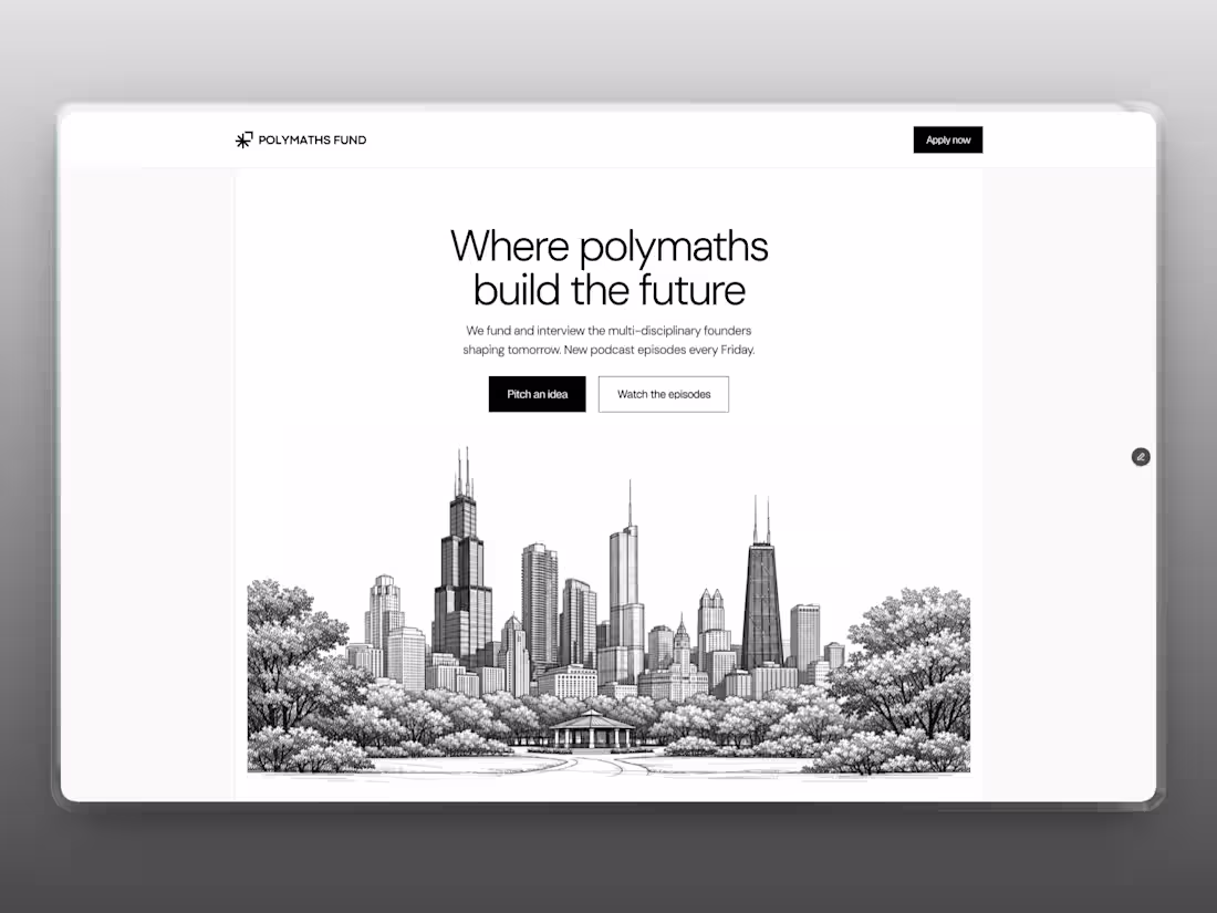Cover image for Polymathsfund — Founder Application Platform
A