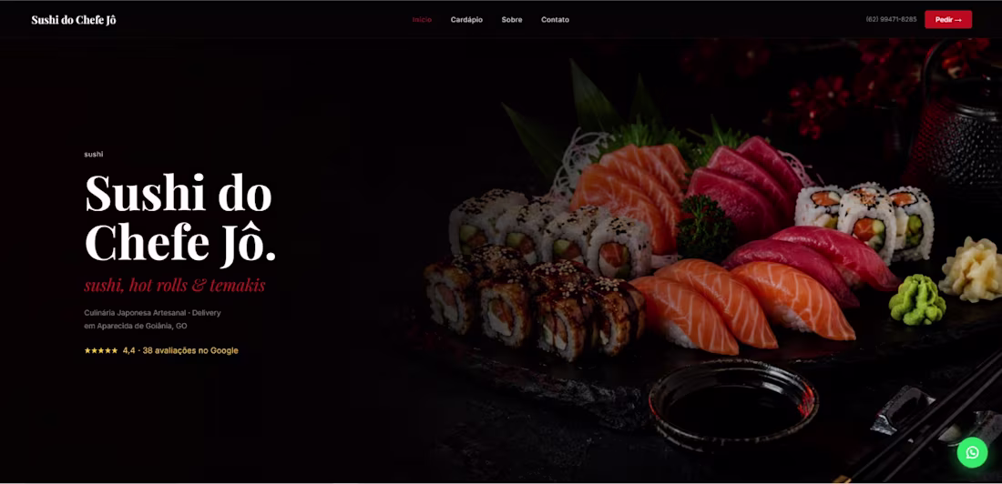 Cover image for Japanese Restaurant Landing Page —