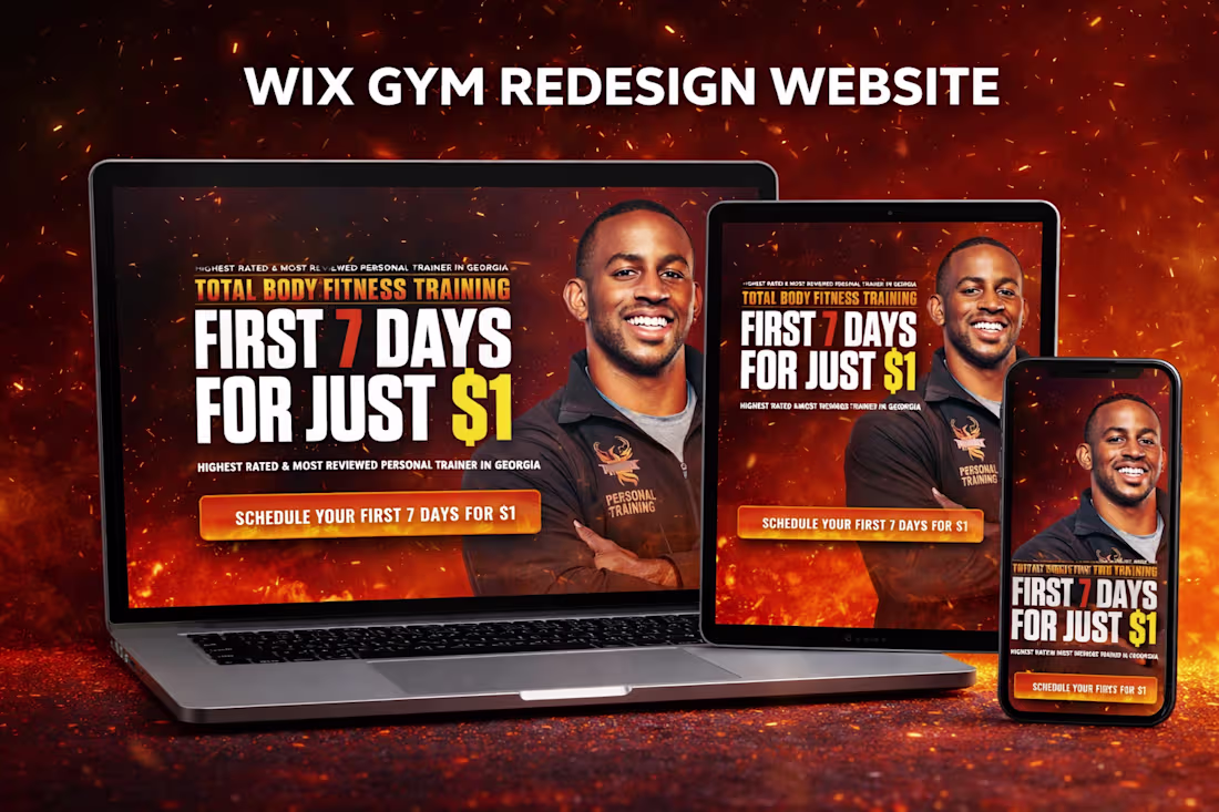 Cover image for Redesigned a fitness website with