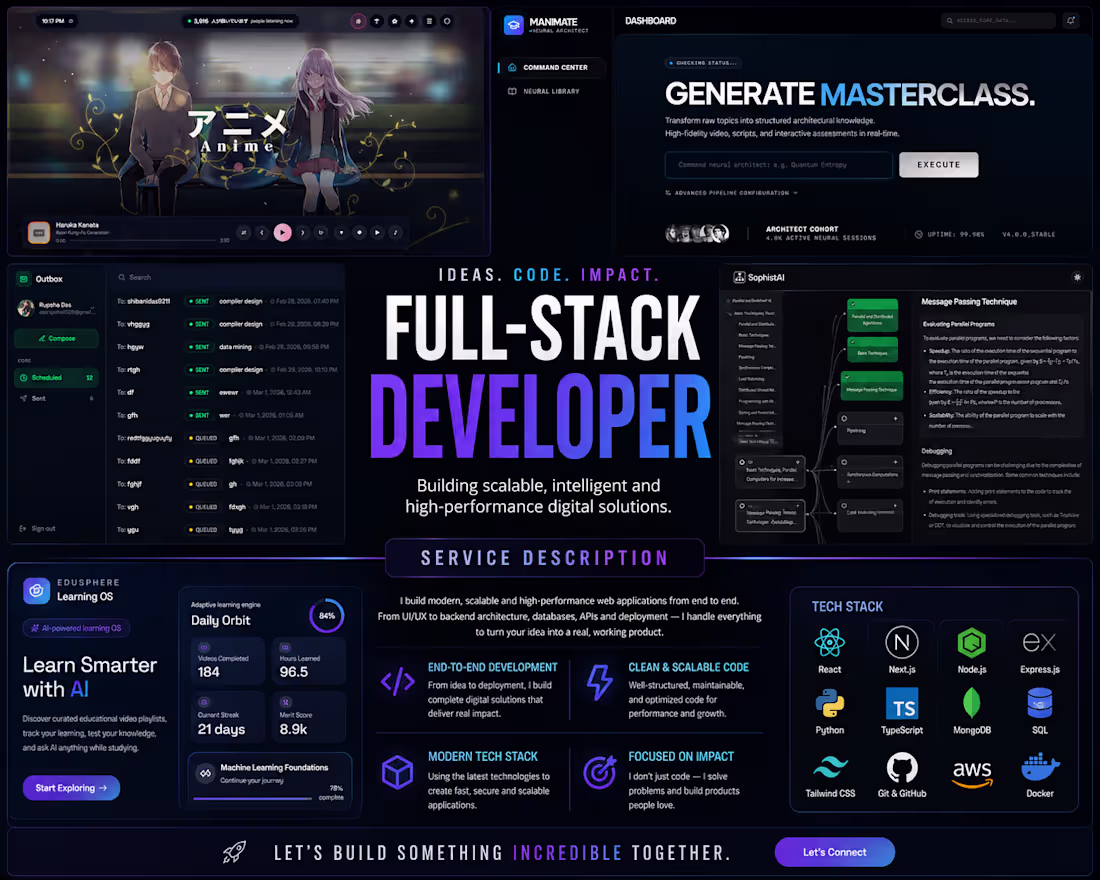 Cover image for Full-Stack Web Application Development