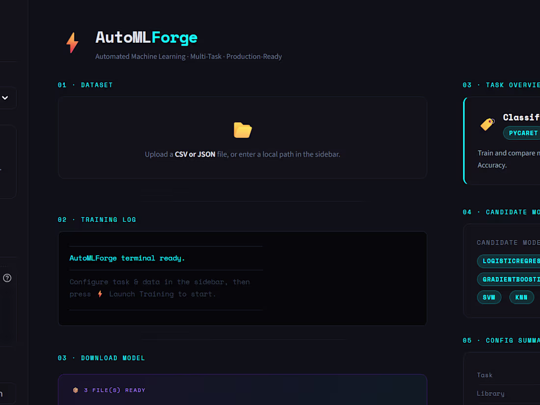 Cover image for AutoML Forge is an end-to-end