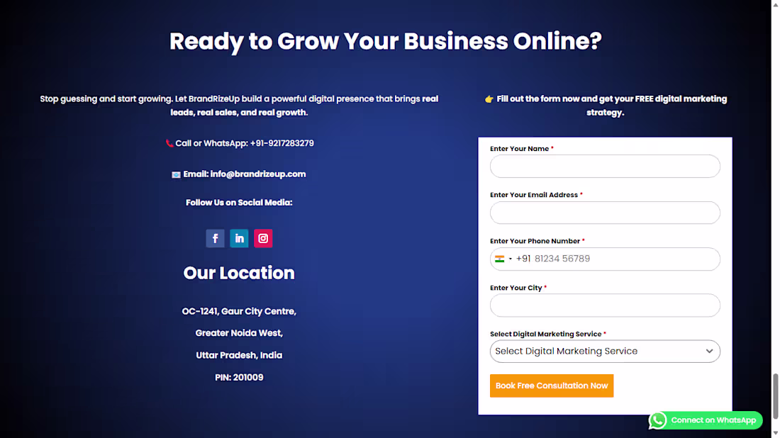 Cover image for Landing Page for a Digital Marketing Agency.