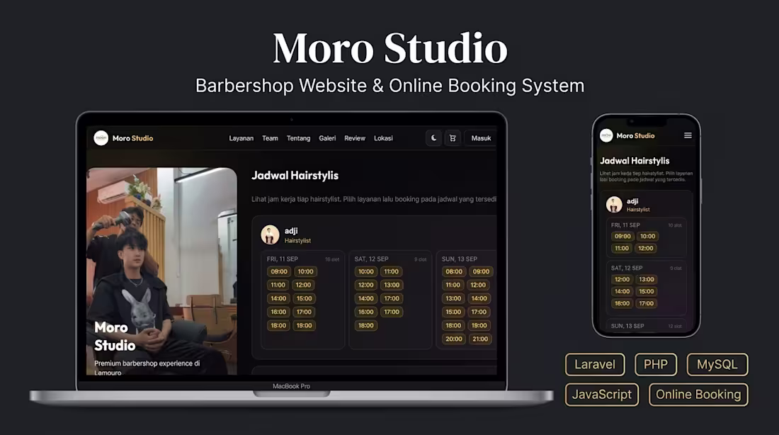 Cover image for Laravel Management System & Booking Web App