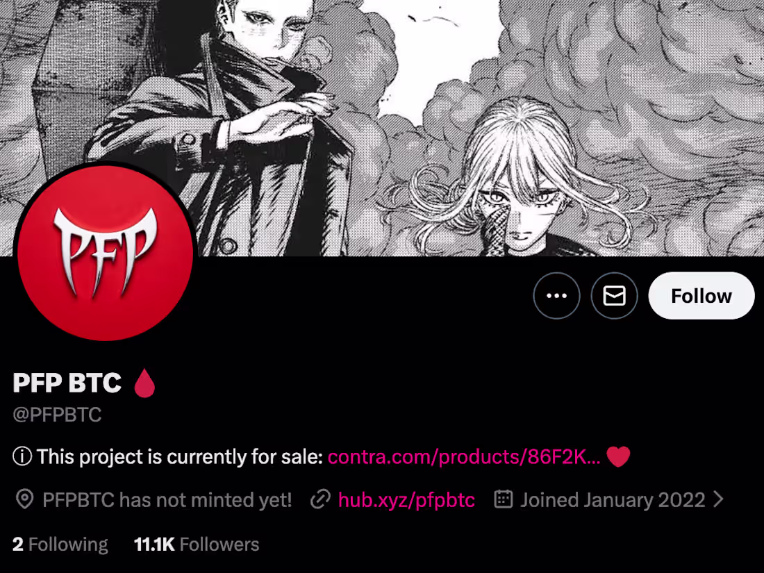Cover image for PFP BTC