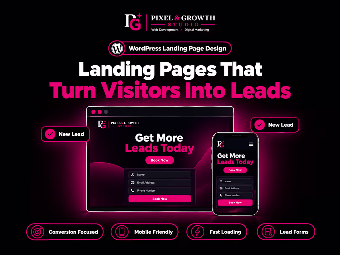 Cover image for WordPress Landing Page Design 