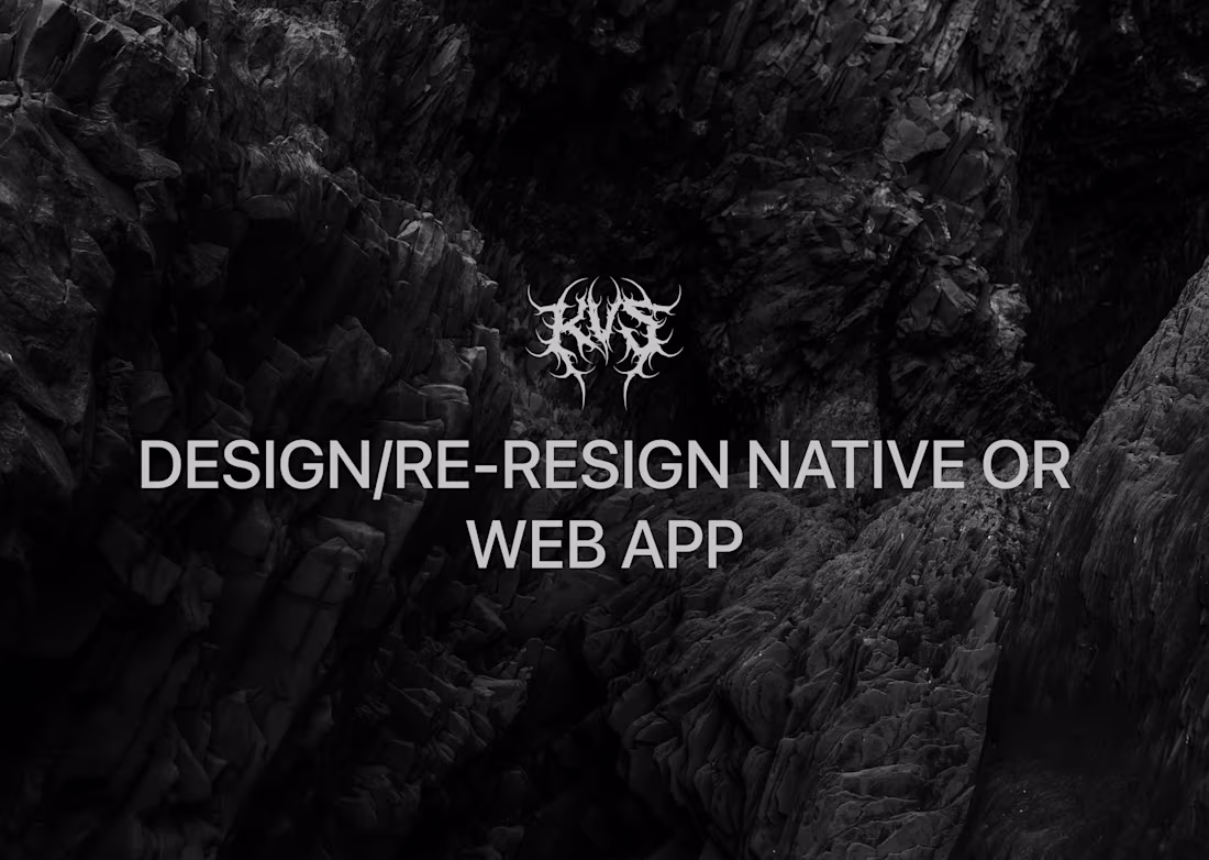 Cover image for Design/re-resign Native or Web App 