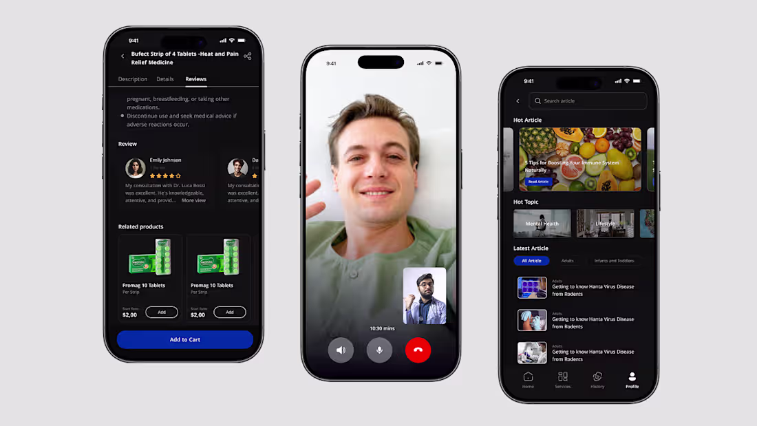Cover image for MediCare Mobile Experience Design
