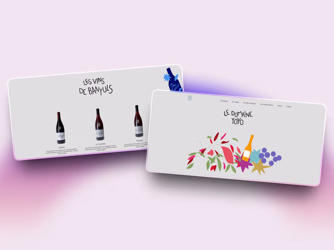 Cover image for Domaine YoYo is a Framer‑built