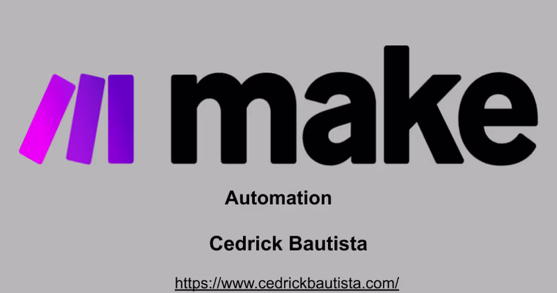 Cover image for Make.com - Google Slides