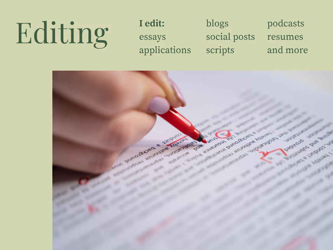 Cover image for I'm a capable editor of