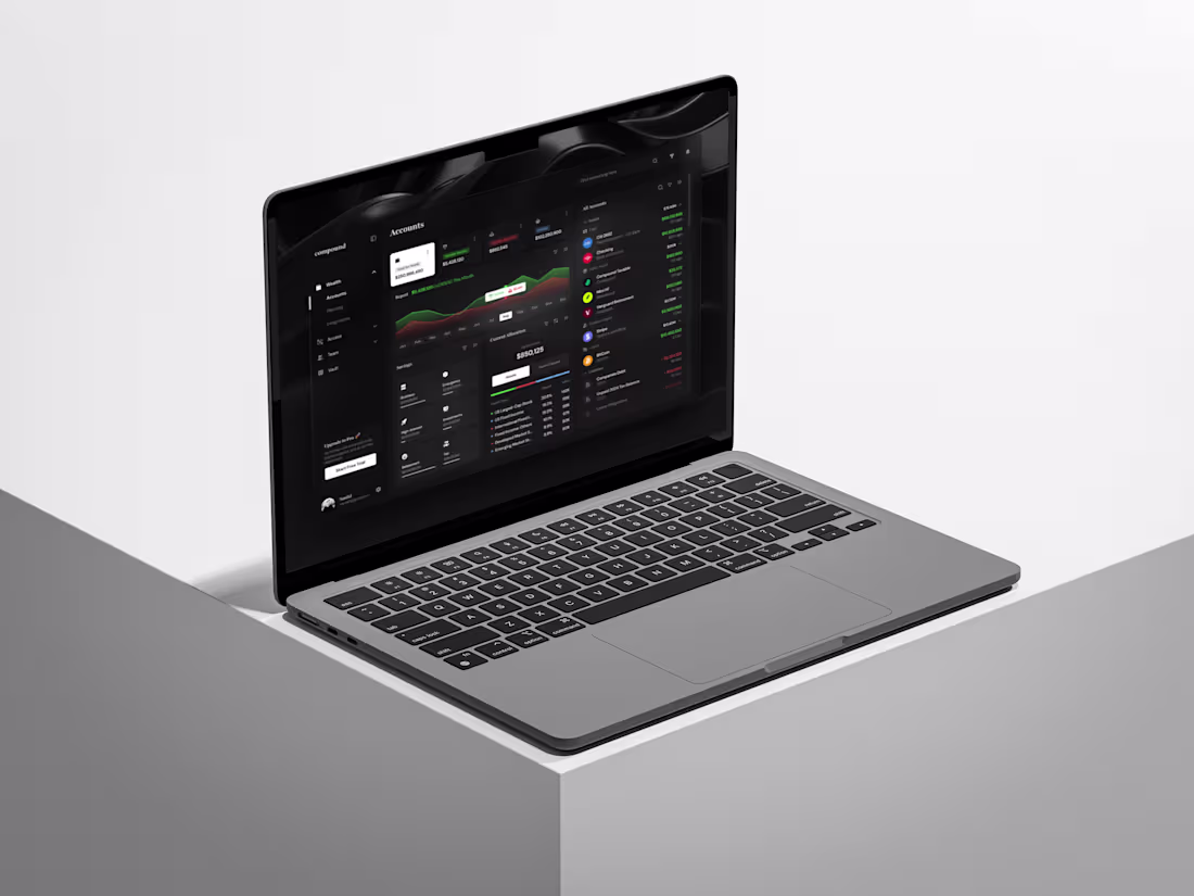 Cover image for Compound - Wealth & Finance Management Dashboard Mockup
