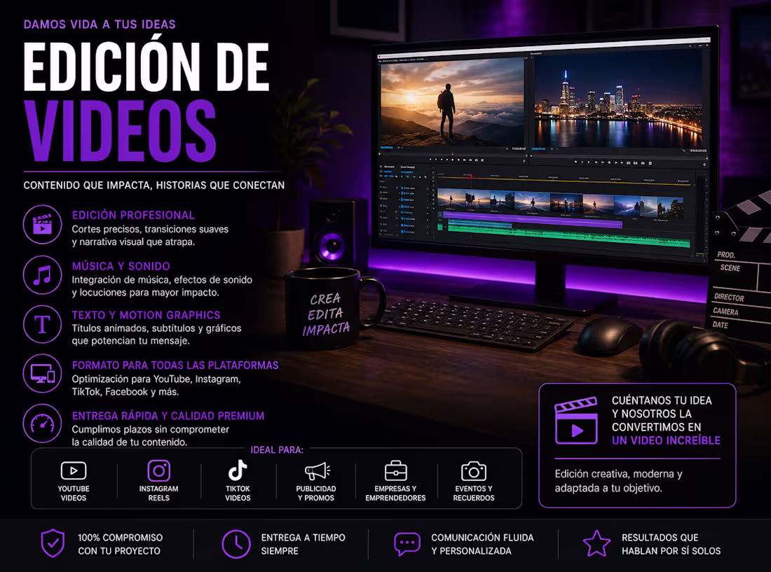 Cover image for Professional Video Editing for Social Media & Marketing