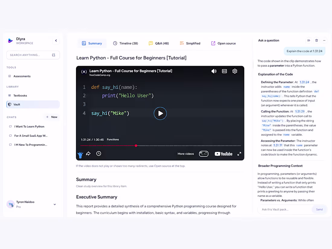 Cover image for Dlyra — AI Learning Platform