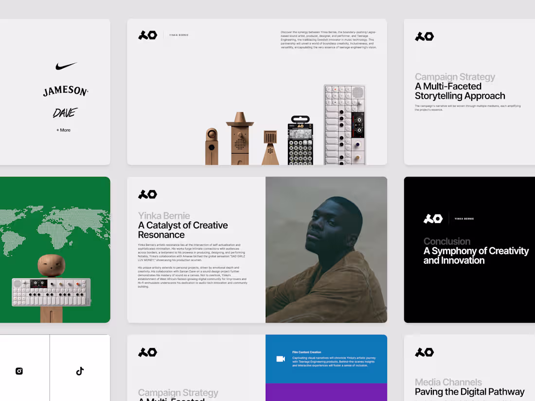 Cover image for Pitching sound — a deck that bridged two creative worlds.