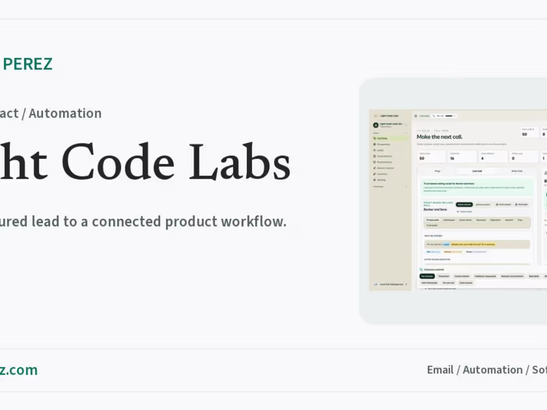 Cover image for Light Code Labs | Lead Capture and Automation
