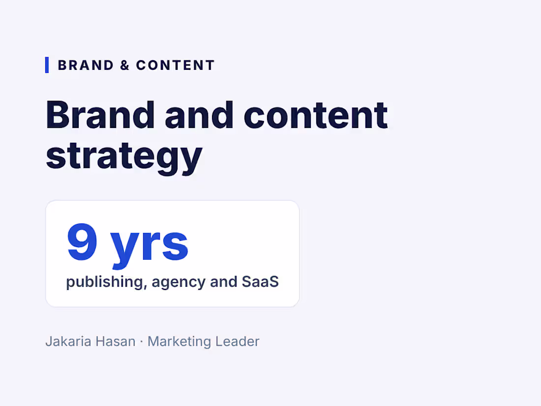 Cover image for Brand and Content Strategy
