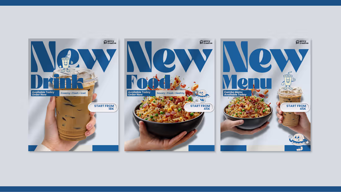 Cover image for Modern F&B Social Media Carousel