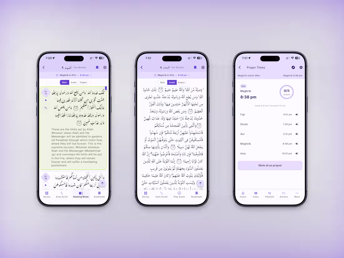 Cover image for iQuran:  Worldwide Quran Companion Islamic App