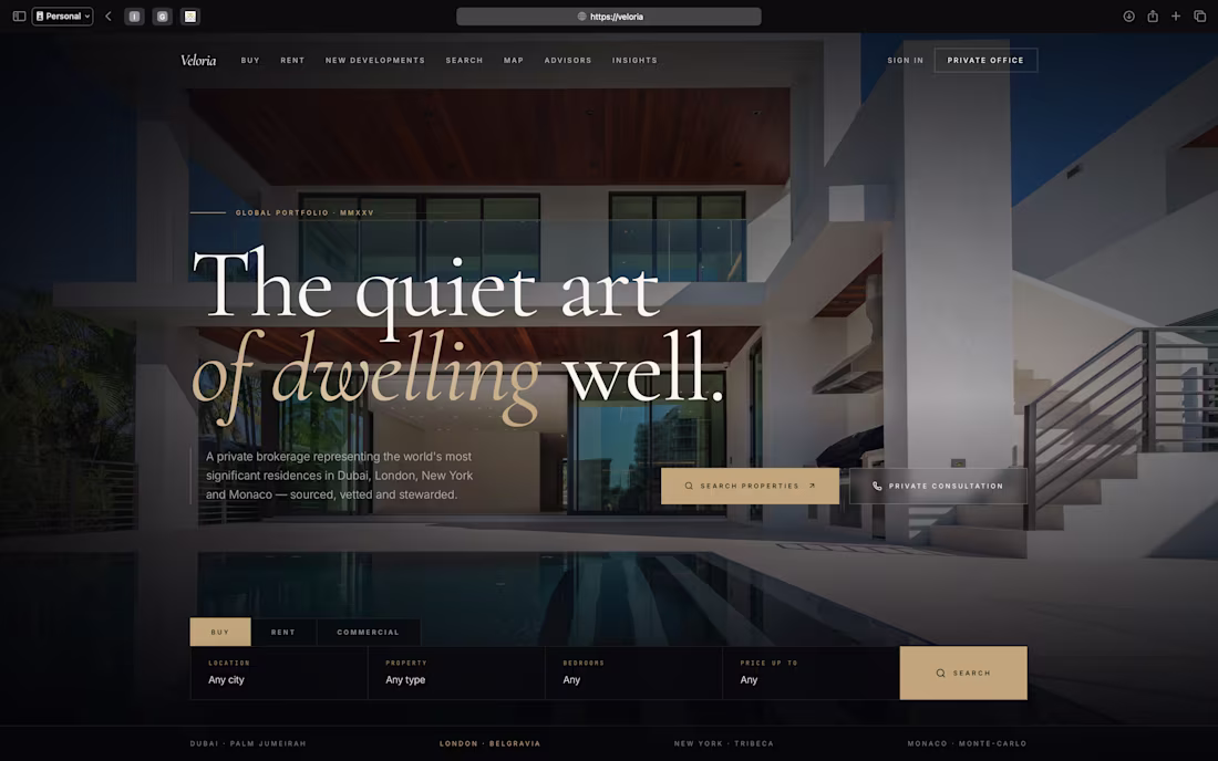 Cover image for Veloria Estates — Luxury Real