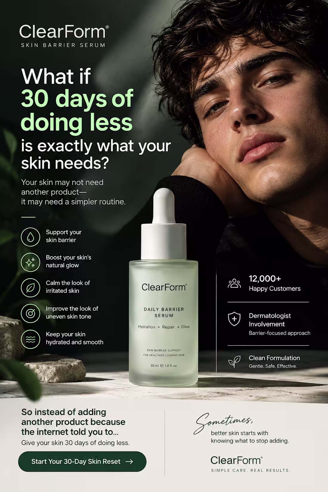 Cover image for Face Serum Ad Copy
A problem-focused