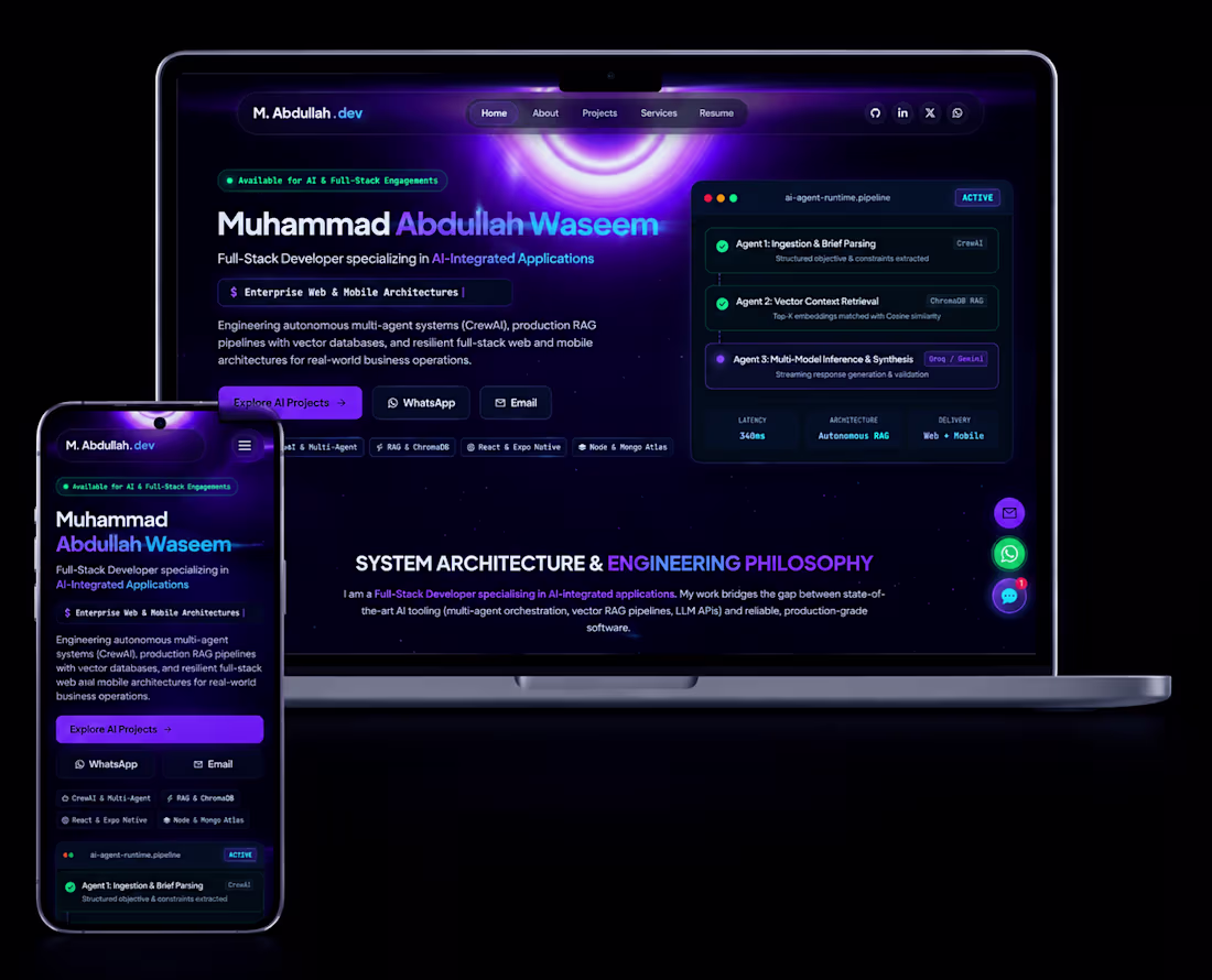 Cover image for Full-Stack Web Application Development