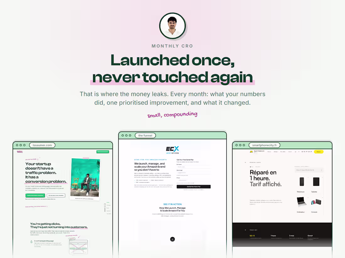 Cover image for Conversion Care — Monthly CRO Retainer