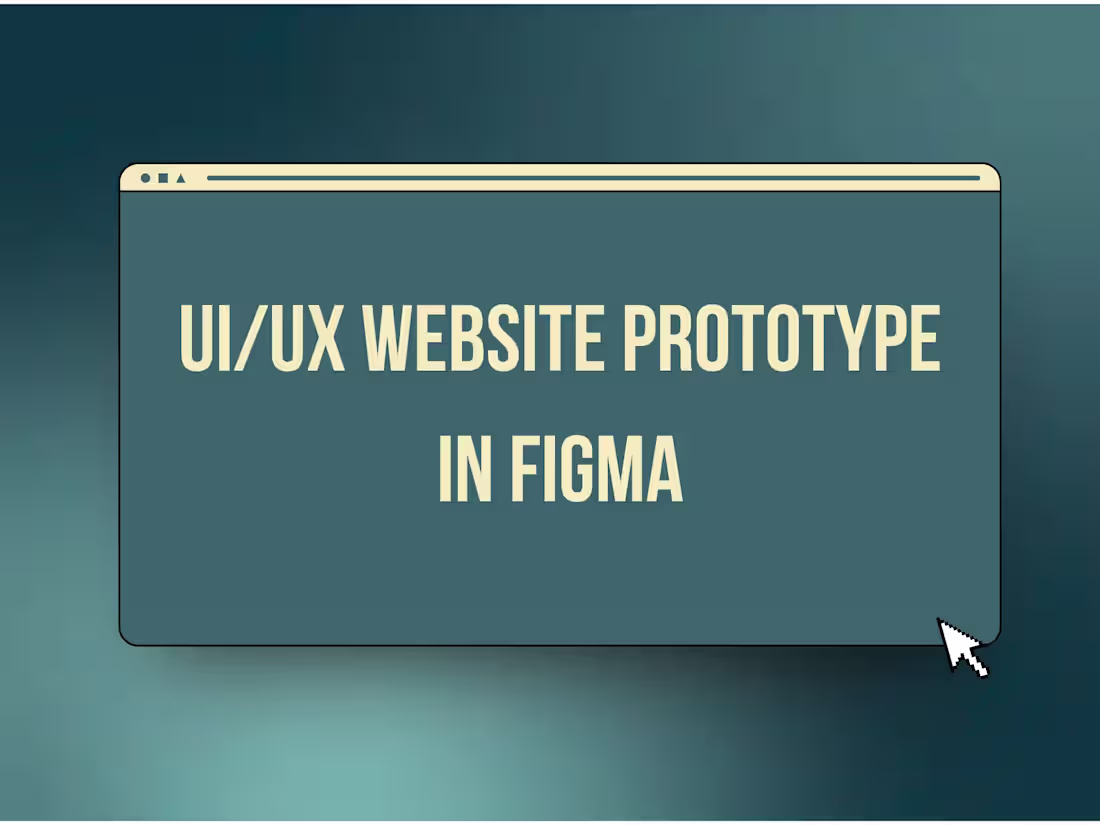 Cover image for UI/UX Website Prototype in Figma