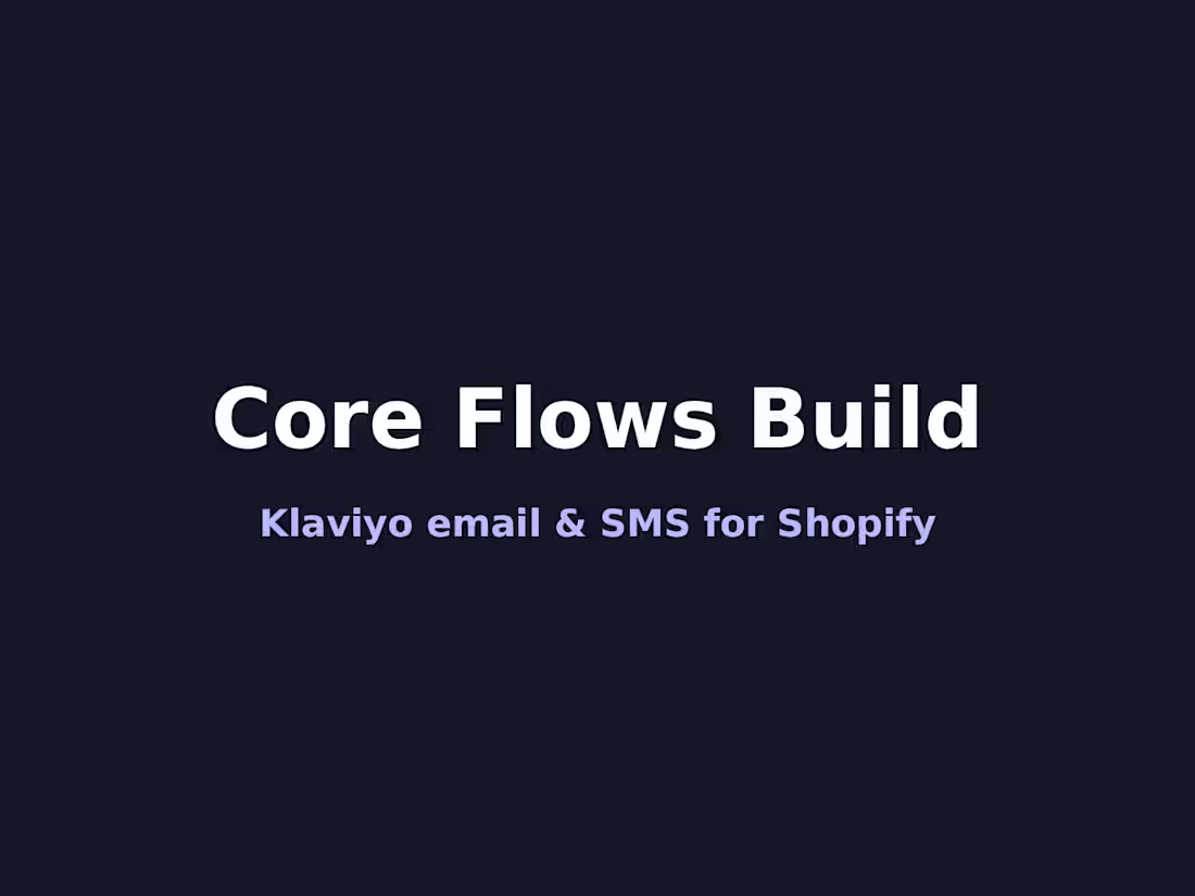 Cover image for Core Flows Build