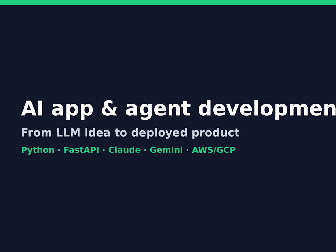 Cover image for AI app & agent development