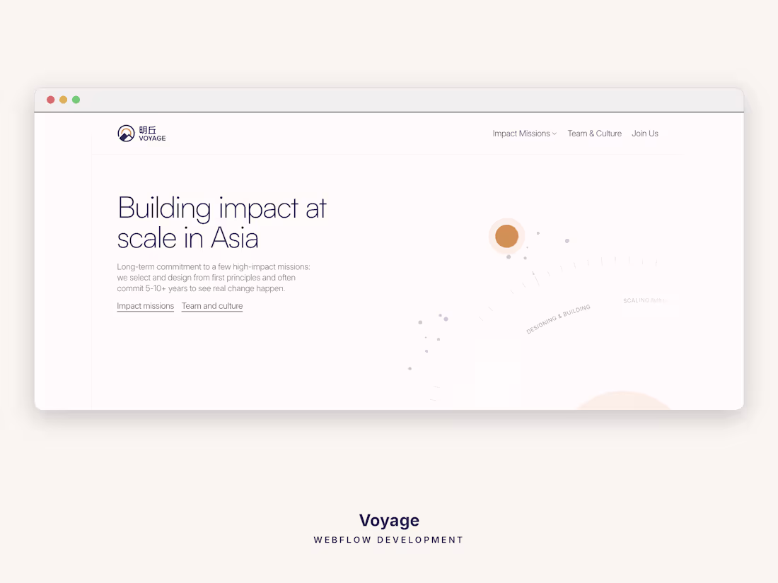 Cover image for Voyage — Impact at Scale in Asia